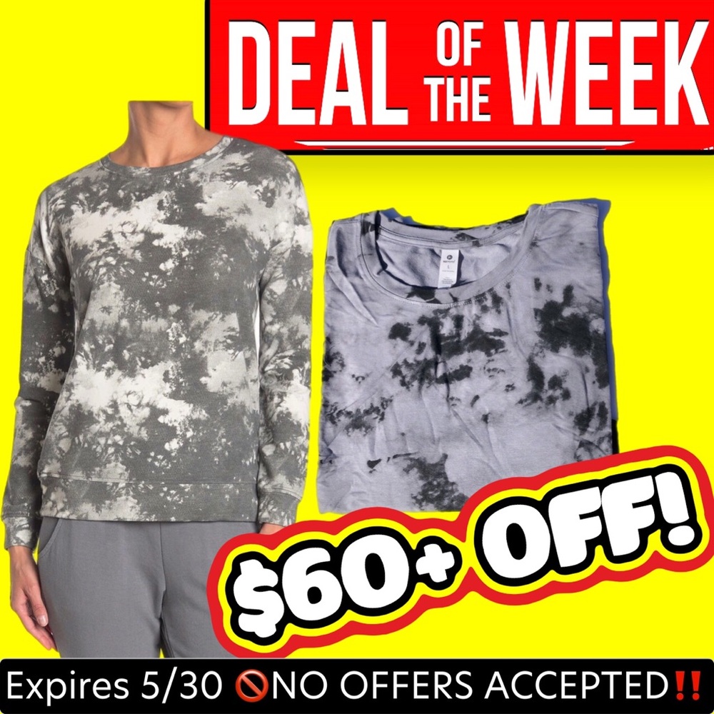 🔥🆕 90 degree by reflex tie dye modal sweatshirt